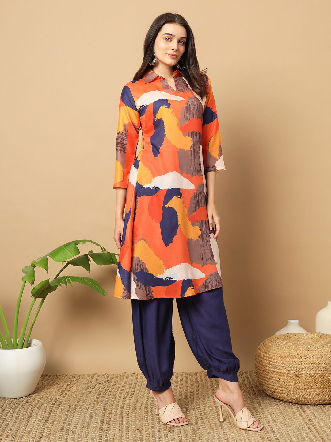Vt Designer Muslin Digital Printed Kurti With Bottom Orders In India
